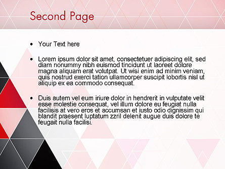 Modèle PowerPoint de résumé des triangles vivants, Diapositive 2, 13189, Abstrait / Textures — PoweredTemplate.com