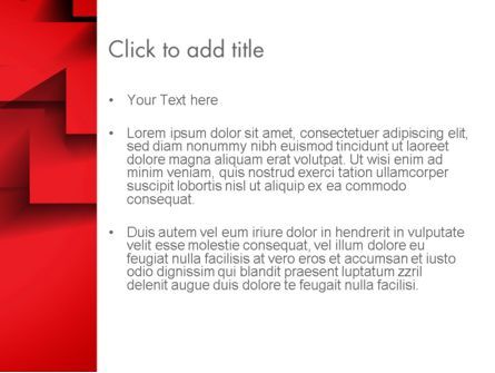 Modello PowerPoint - Red tagli di carta quadrati astratto, Slide 3, 13200, Astratto/Texture — PoweredTemplate.com