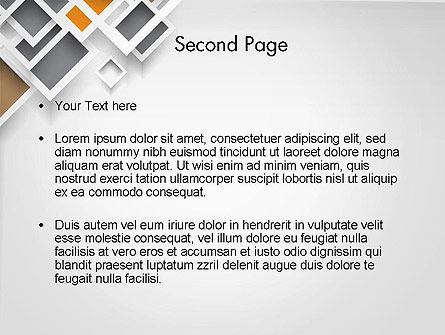 Überlappende quadrate abstrakt PowerPoint Vorlage, Folie 2, 13202, Abstrakt/Texturen — PoweredTemplate.com