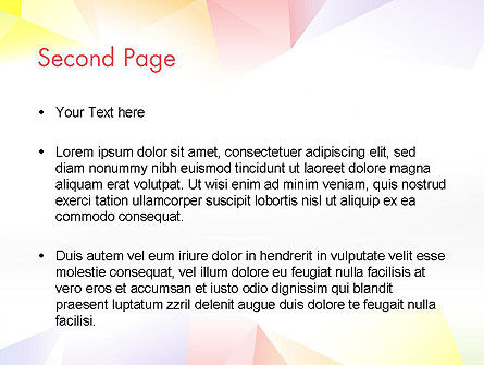 Modello PowerPoint - Tenui colori pastello luminosi, Slide 2, 13219, Astratto/Texture — PoweredTemplate.com