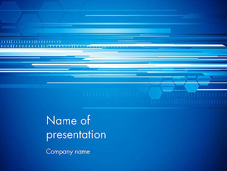 Abstract Digital Stream PowerPoint Template, PowerPoint Template, 13227, Telecommunication — PoweredTemplate.com