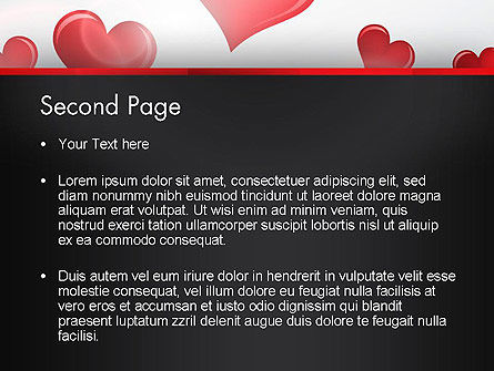 Plantilla de PowerPoint - amor de dia de san valentin, Diapositiva 2, 13234, Vacaciones/ Ocasiones especiales — PoweredTemplate.com