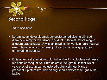 Templat PowerPoint Bunga Coklat, Slide 2, 13243, Alam & Lingkungan — PoweredTemplate.com