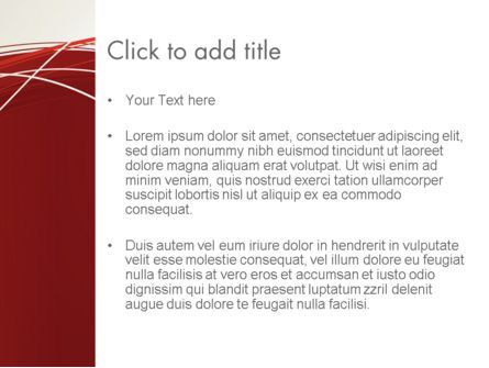 Modèle PowerPoint de composition abstraite rouge, Diapositive 3, 13244, Abstrait / Textures — PoweredTemplate.com