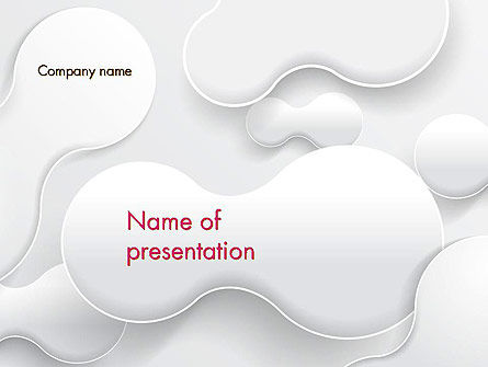 Plantilla de PowerPoint - estilo de papel líquido burbujas resumen, Plantilla de PowerPoint, 13270, Abstracto / Texturas — PoweredTemplate.com