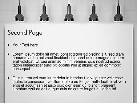 Modern Wandlampen PowerPoint Template, Dia 2, 13274, Carrière/Industrie — PoweredTemplate.com