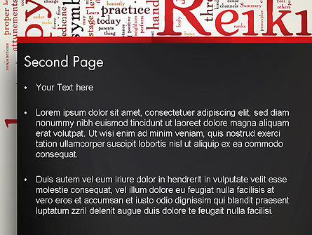 Reiki-therapie wort wolke PowerPoint Vorlage, Folie 2, 13290, Gesundheit und Erholung — PoweredTemplate.com