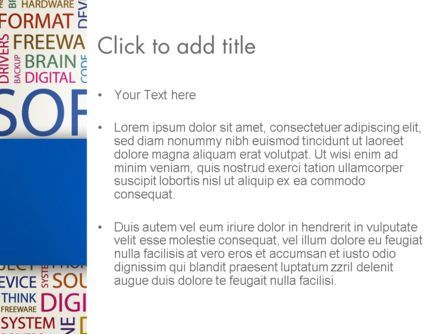 Templat PowerPoint Software Kata Cloud, Slide 3, 13298, Karier/Industri — PoweredTemplate.com