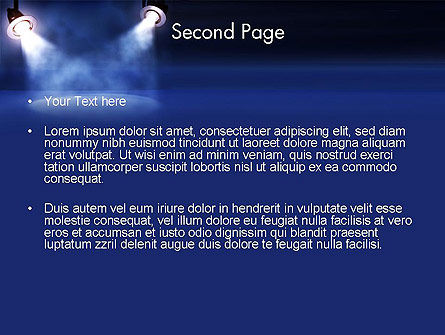 Modello PowerPoint - Scena illuminata, Slide 2, 13304, Art & Entertainment — PoweredTemplate.com