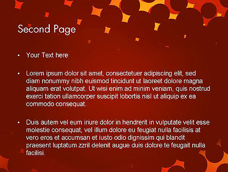 Modèle PowerPoint de taches marron sur le rouge, Diapositive 2, 13306, Abstrait / Textures — PoweredTemplate.com