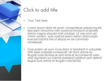 Abstrakte blaue würfel PowerPoint Vorlage, Folie 3, 13309, Abstrakt/Texturen — PoweredTemplate.com