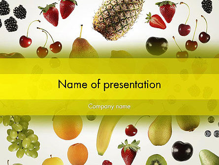 Alkaline Food PowerPoint Template, 13323, Food & Beverage — PoweredTemplate.com