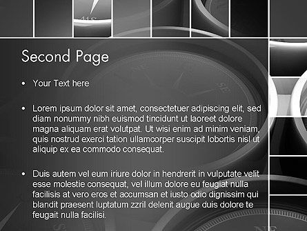 Modelo do PowerPoint - grelha com rostos de relógio, Deslizar 2, 13325, Conceitos de Negócios — PoweredTemplate.com
