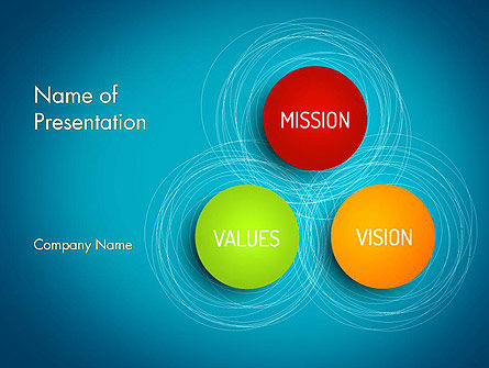 Plantilla de PowerPoint - visión y valores de la misión, Plantilla de PowerPoint, 13336, Conceptos de negocio — PoweredTemplate.com