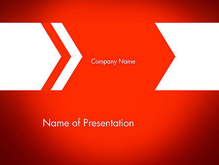 Plantilla de PowerPoint - concepto de flecha, 13337, Conceptos de negocio — PoweredTemplate.com