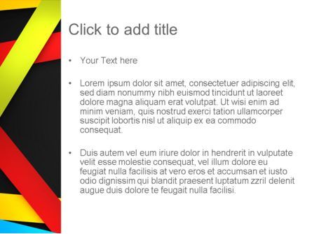 Farbige bänder PowerPoint Vorlage, Folie 3, 13349, Abstrakt/Texturen — PoweredTemplate.com