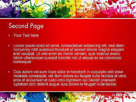 Spatten Van Aquarel PowerPoint Template, Dia 2, 13353, Art & Entertainment — PoweredTemplate.com