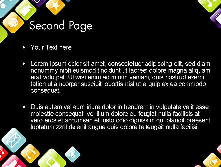 파워포인트 템플릿 - 앱 아이콘, 슬라이드 2, 13357, 기술 및 과학 — PoweredTemplate.com