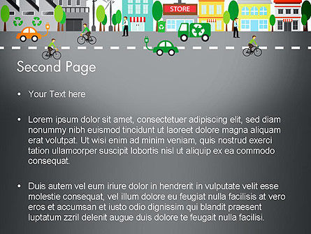 Naturfreundliche öko-stadt PowerPoint Vorlage, Folie 2, 13367, Natur & Umwelt — PoweredTemplate.com