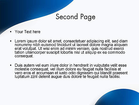 Templat PowerPoint Abstrak Gelombang Putih, Slide 2, 13385, Abstrak/Tekstur — PoweredTemplate.com