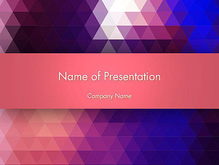 三角细微图案PowerPoint模板, PowerPoint模板, 13419, 抽象/纹理 — PoweredTemplate.com