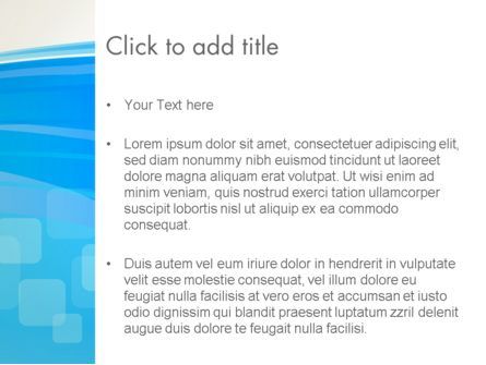 Modello PowerPoint - Onda blu con piazze trasparente astratte, Slide 3, 13428, Astratto/Texture — PoweredTemplate.com