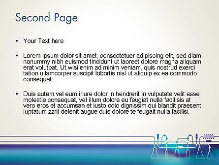 Laboratoriumapparatuur Silhouetten PowerPoint Template, Dia 2, 13431, Technologie en Wetenschap — PoweredTemplate.com