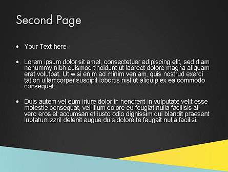 Abstract Snijdende Strepen PowerPoint Template, Dia 2, 13433, Abstract/Textuur — PoweredTemplate.com