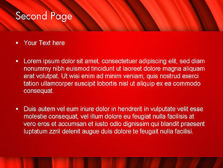 Golvend PowerPoint Template, Dia 2, 13435, Abstract/Textuur — PoweredTemplate.com