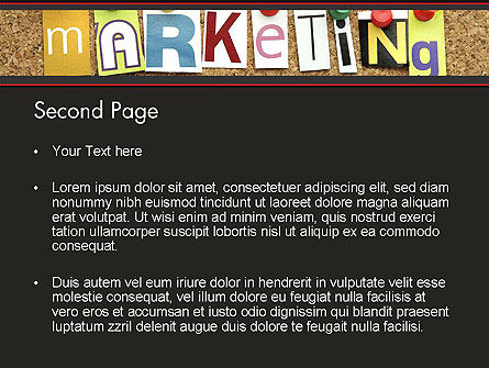 Modèle PowerPoint de marketing et publicité, Diapositive 2, 13440, Carrière / Industrie — PoweredTemplate.com