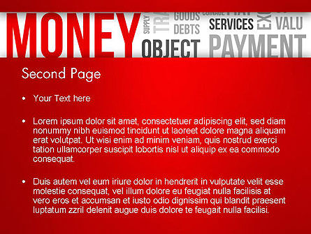 Geldwortwolke PowerPoint Vorlage, Folie 2, 13444, Finanzwesen/Buchhaltung — PoweredTemplate.com