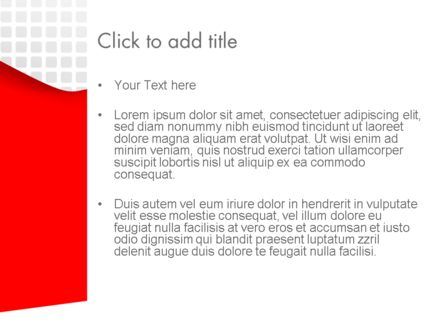 파워포인트 템플릿 - 붉은 모양으로 매끄러운 미묘한 패턴, 슬라이드 3, 13446, 추상/직물 — PoweredTemplate.com