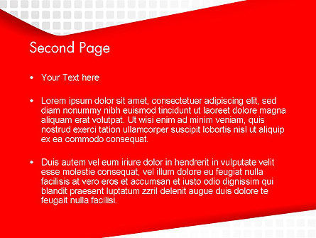 Templat PowerPoint Pola Halus Mulus Dengan Bentuk Merah, Slide 2, 13446, Abstrak/Tekstur — PoweredTemplate.com