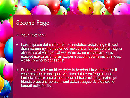 Modello PowerPoint - Colorful compleanno, Slide 2, 13452, Vacanze/Occasioni Speciali — PoweredTemplate.com
