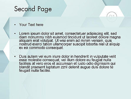 Modèle PowerPoint de contexte hexagonal, Diapositive 2, 13457, Abstrait / Textures — PoweredTemplate.com