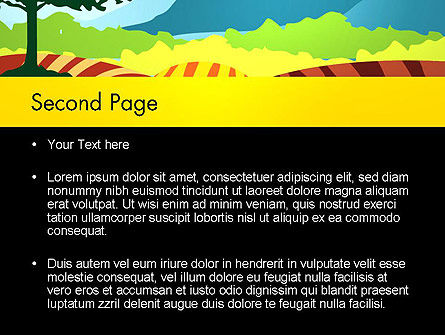 Knipsel Landschap PowerPoint Template, Dia 2, 13464, Art & Entertainment — PoweredTemplate.com