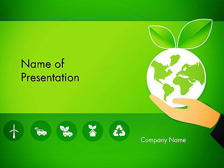 Grüne technologien PowerPoint Vorlage, Kostenlos PowerPoint-Vorlage, 13469, Natur & Umwelt — PoweredTemplate.com