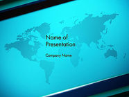 Turquoise World Map - Free Presentation Template for Google Slides and ...