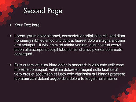 Modello PowerPoint - Esagoni connected astratto, Slide 2, 13508, Astratto/Texture — PoweredTemplate.com