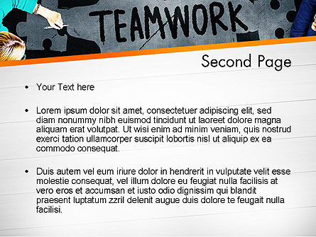 Working Together Business People PowerPoint Template, Slide 2, 13513, People — PoweredTemplate.com
