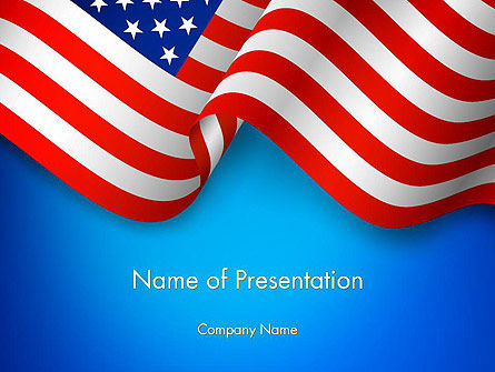 Amerikanischer patriotismus PowerPoint Vorlage, PowerPoint-Vorlage, 13518, Amerika — PoweredTemplate.com