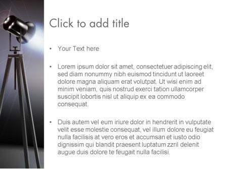 Modello PowerPoint - L'illuminazione spot sul palco, Slide 3, 13556, Carriere/Industria — PoweredTemplate.com