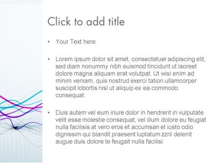 Modèle PowerPoint de rubans de flottement abstrait, Diapositive 3, 13561, Abstrait / Textures — PoweredTemplate.com