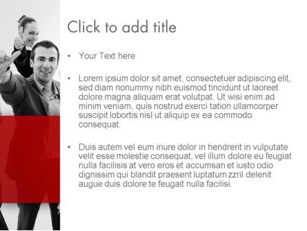 Happy Clients PowerPoint Template, Slide 3, 13570, People — PoweredTemplate.com