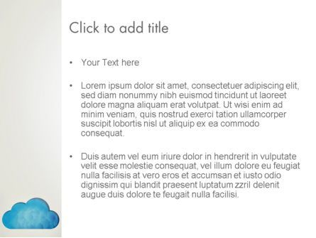Modèle PowerPoint de nuage bleu, Diapositive 3, 13574, Carrière / Industrie — PoweredTemplate.com