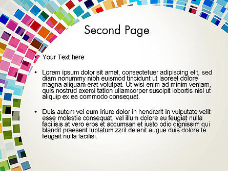 Mosaikkreis abstrakt PowerPoint Vorlage, Folie 2, 13577, Abstrakt/Texturen — PoweredTemplate.com