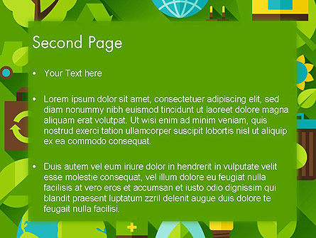 파워포인트 템플릿 - 녹색 지속 가능성, 슬라이드 2, 13580, 자연 및 환경 — PoweredTemplate.com
