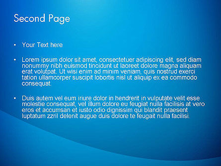 Blaue draperie abstrakt PowerPoint Vorlage, Folie 2, 13583, Abstrakt/Texturen — PoweredTemplate.com