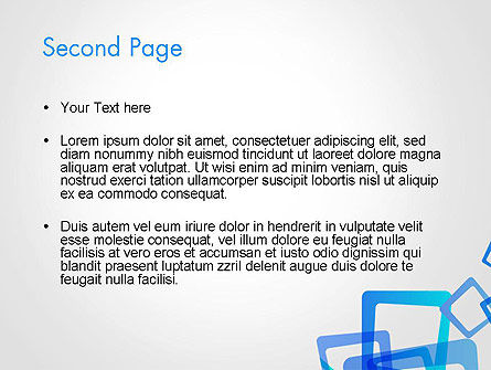 Modèle PowerPoint de résumé des cadres bleus, Diapositive 2, 13585, Abstrait / Textures — PoweredTemplate.com