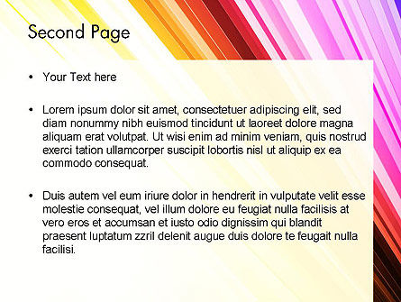 Bunte streicher PowerPoint Vorlage, Folie 2, 13587, Abstrakt/Texturen — PoweredTemplate.com